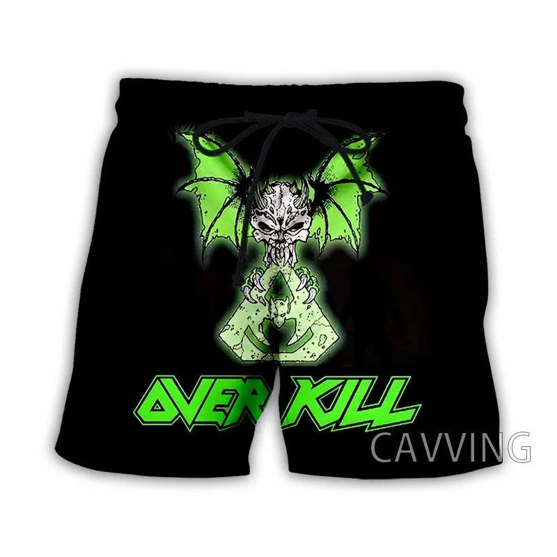 Overkill Band Summer Beach Shorts Streetwear Men Quick Dry Vacation Casual Shorts Women/Men's 3D Print - Lizard Vigilante