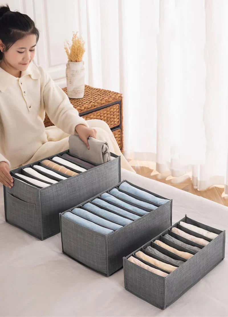 Clothes Storage Box Underwear Bra Organizer Storage Box Wardrobe Organizer Drawers Separator Boxes Home Storage Supplies