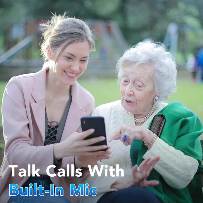 Portable Wearable Backpack Clip-on Bluetooth Wireless Speaker Built-in Microphone Free Music for Outdoors Sports Mini Speakers