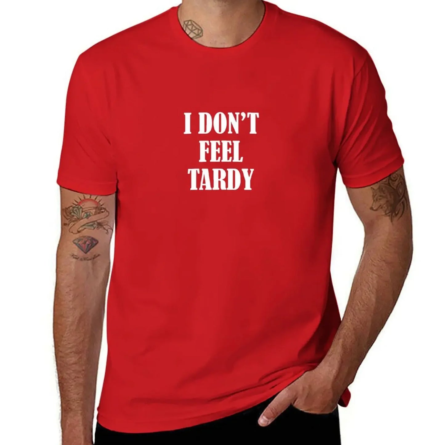 Van Halen "I Don’t Feel Tardy" T-Shirt – Funny Anime Graphic Tee for Men - Premium T-Shirt from Lizard Vigilante - Just $22.88! Shop now at Lizard Vigilante