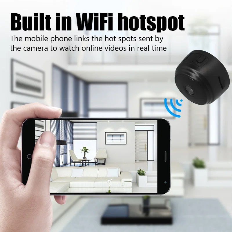 Mini A9 Camera WiFi Wireless Monitoring Security Protection Remote Monitor Camcorders Video Surveillance Smart Home - Premium  from Lizard Vigilante - Just $7.99! Shop now at Lizard Vigilante