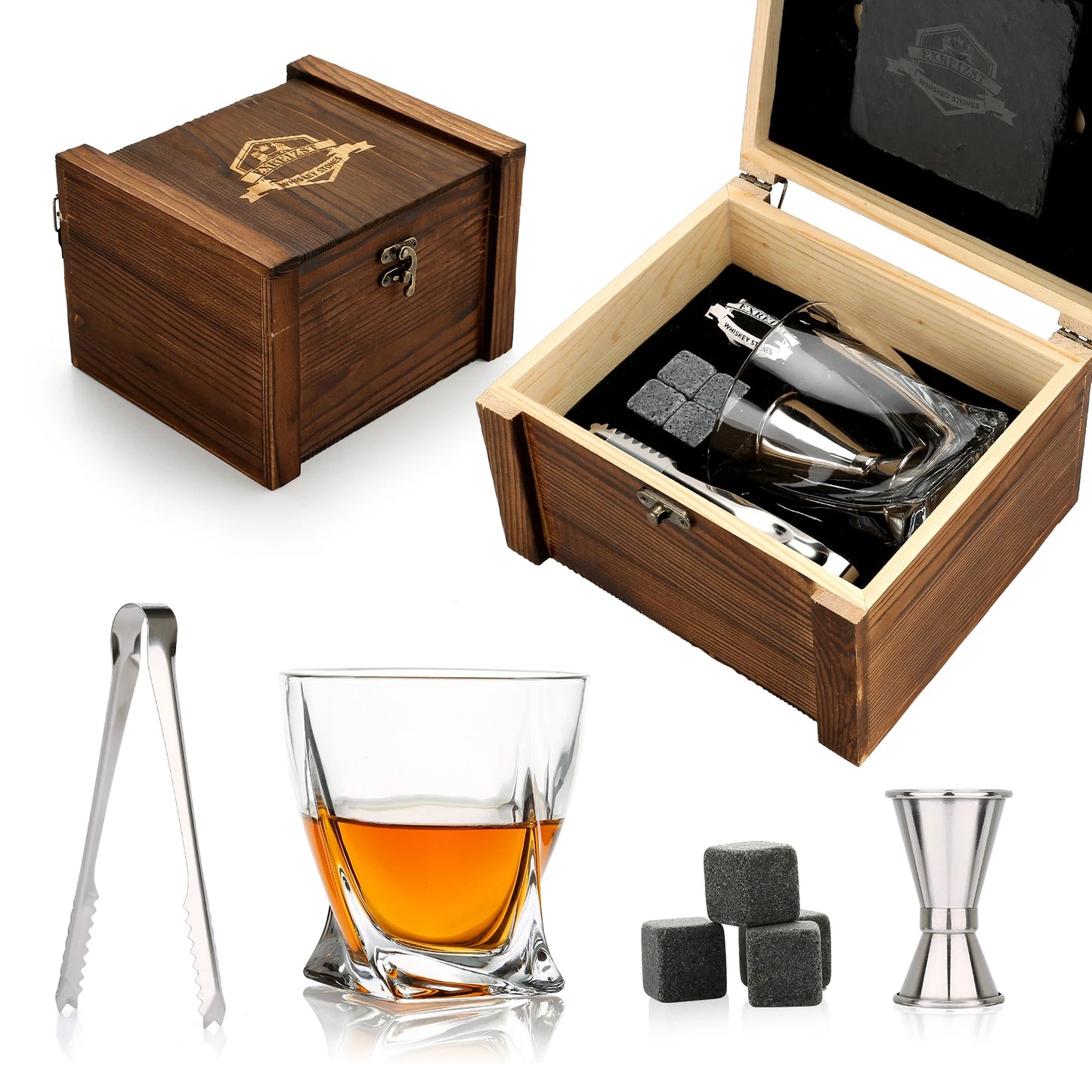 Whiskey Stone Set - Elevate Your Drinking Experience - Premium whiskey stone from Lizard Vigilante - Just $59.99! Shop now at Lizard Vigilante