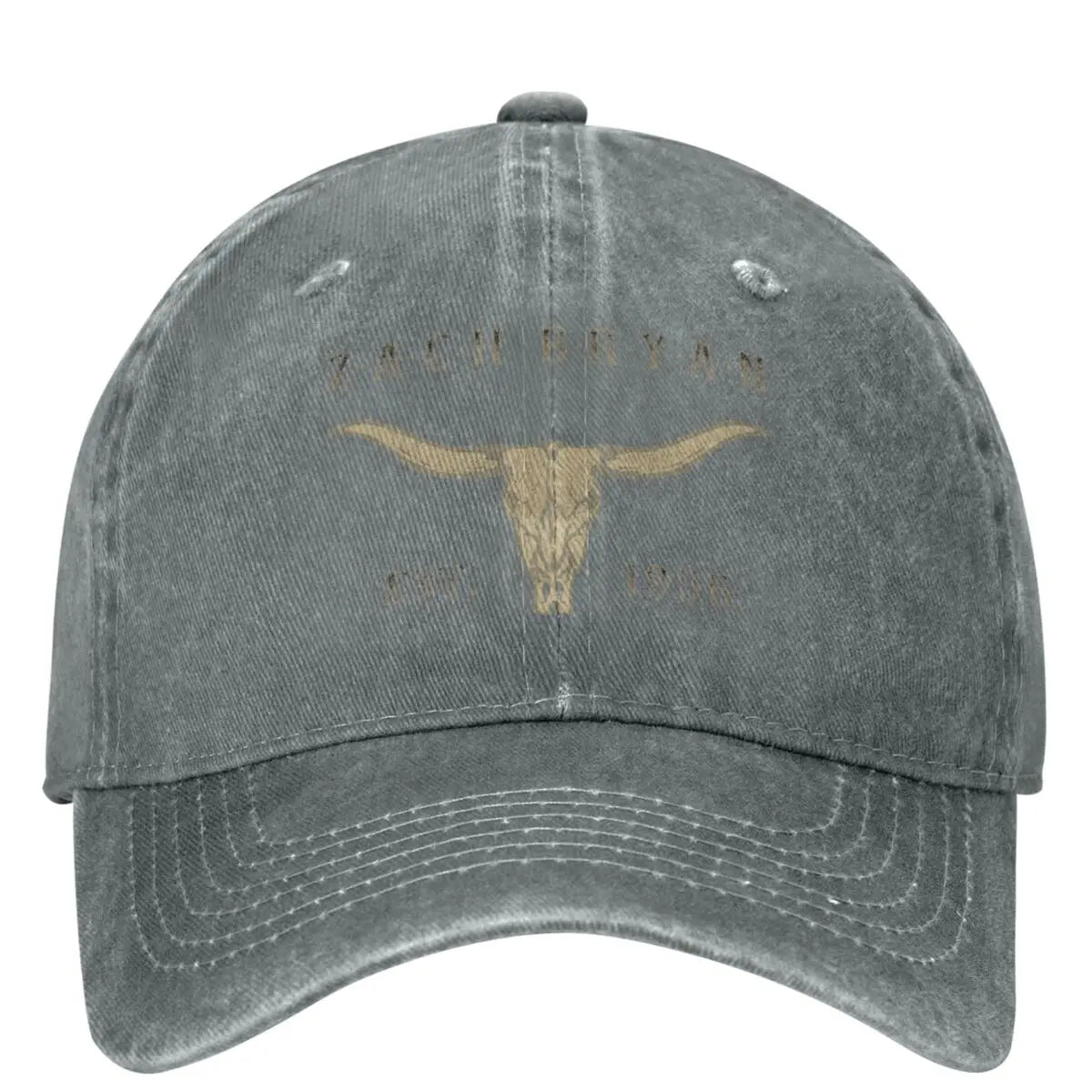 ZB Zach Bryan Bullhead American Heartbreak Tour Baseball Cap – Adjustable Sun Protection Hat for Country Music Fans - Premium hat from Lizard Vigilante - Just $25.88! Shop now at Lizard Vigilante