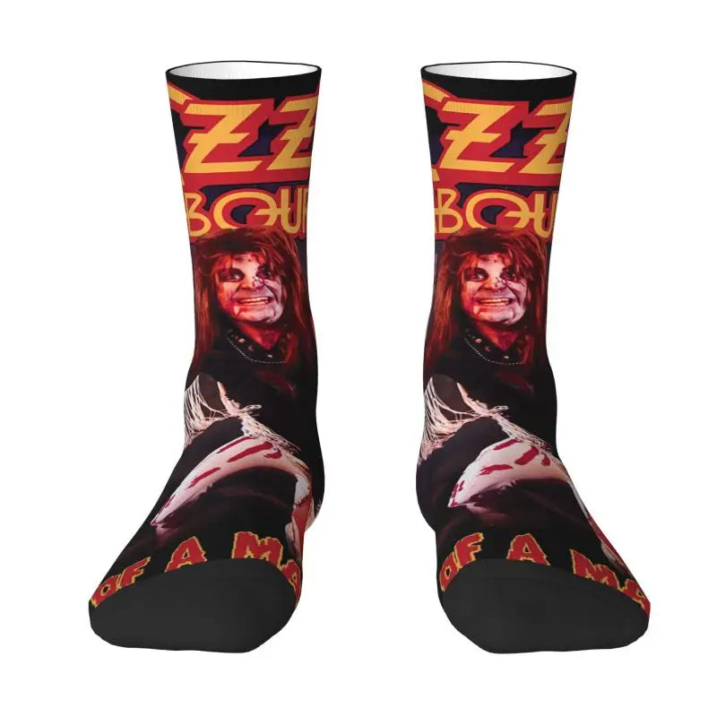 Ozzy Osbourne British Rock Heavy Metal 3D Printed Crew Socks - Premium socks from Lizard Vigilante - Just $18.88! Shop now at Lizard Vigilante