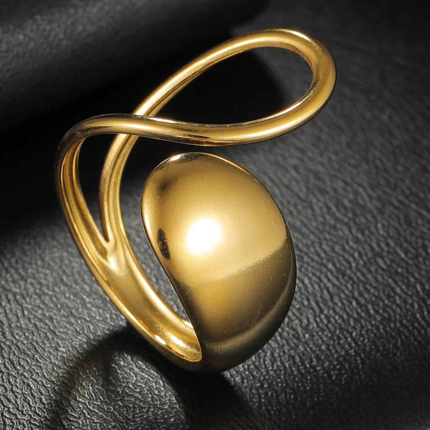 Top Band Mechanical Wheel Rock Gear Ring: 8mm Stainless Steel Comfort Fit Jewelry for Men & Women