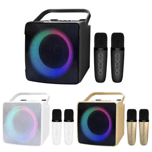 Wireless Karaoke Machine Bluetooth Music MP3 Player With Dual Wireless Microphones Adults Kids Home KTV Player - Premium Karaoke Machine from Lizard Vigilante - Just $94.99! Shop now at Lizard Vigilante