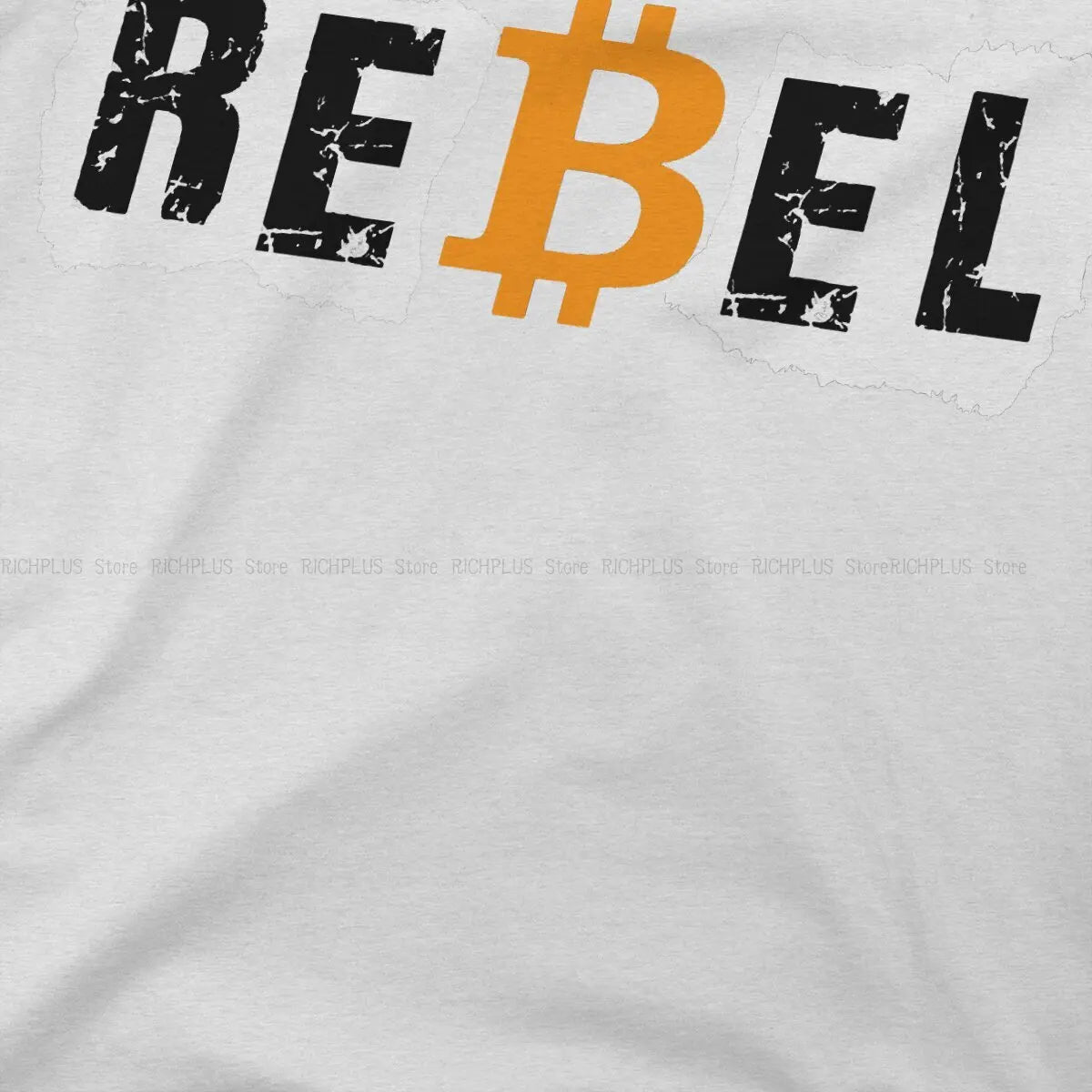 Bitcoin Crypto Rebel Streetwear Graphic Tshirt Men Harajuku Hipster Tee
