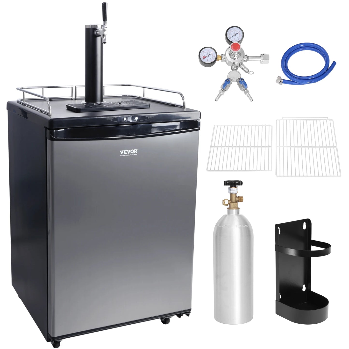 VEVOR 163L Electric Beer Kegerator Beer Cooling Portable Draft Beer Dispenser Pressurized Equipment Dual Tap for Commercial Home - Premium  from Lizard Vigilante - Just $1019.99! Shop now at Lizard Vigilante