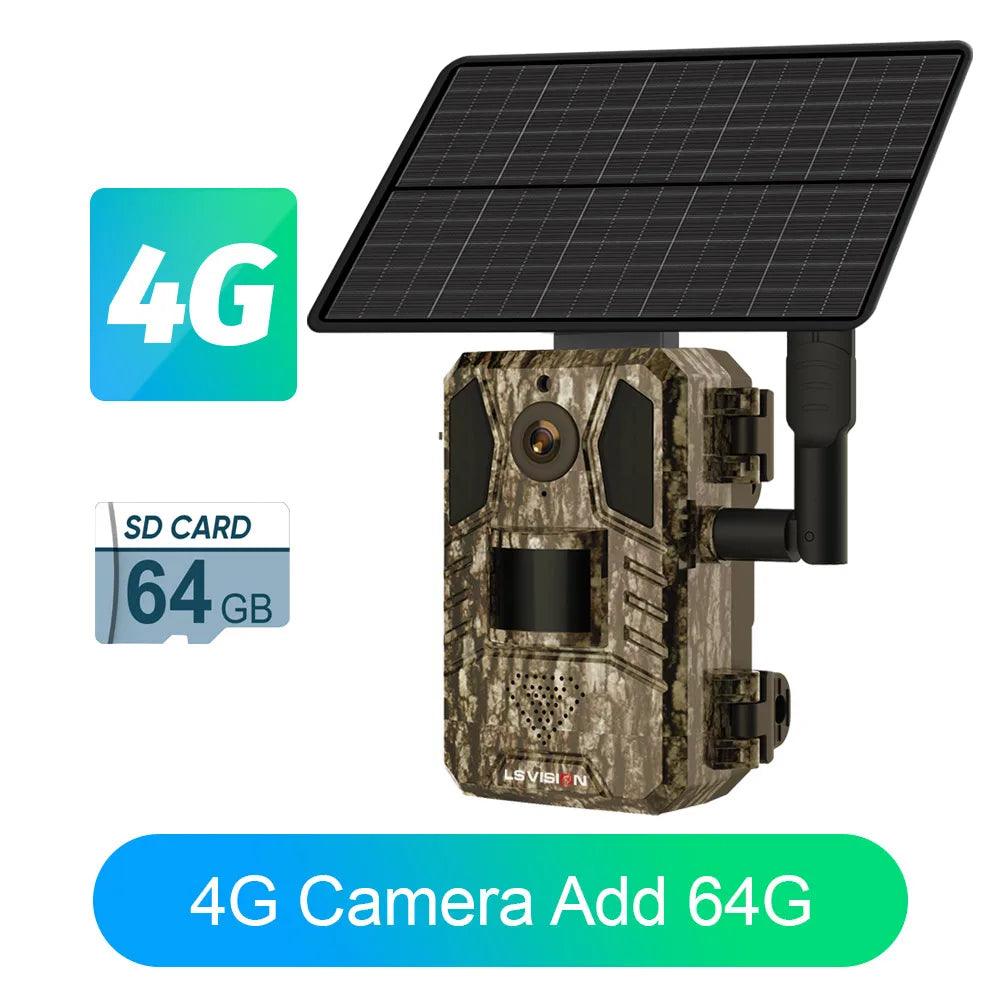 LS VISION 4G Solar Security Cameras Wireless Outdoor  2K HD Video Surveillance Wildlife c IR Night Vision Human/Animal Detection - Premium wildlife camera from Lizard Vigilante - Just $140.99! Shop now at Lizard Vigilante