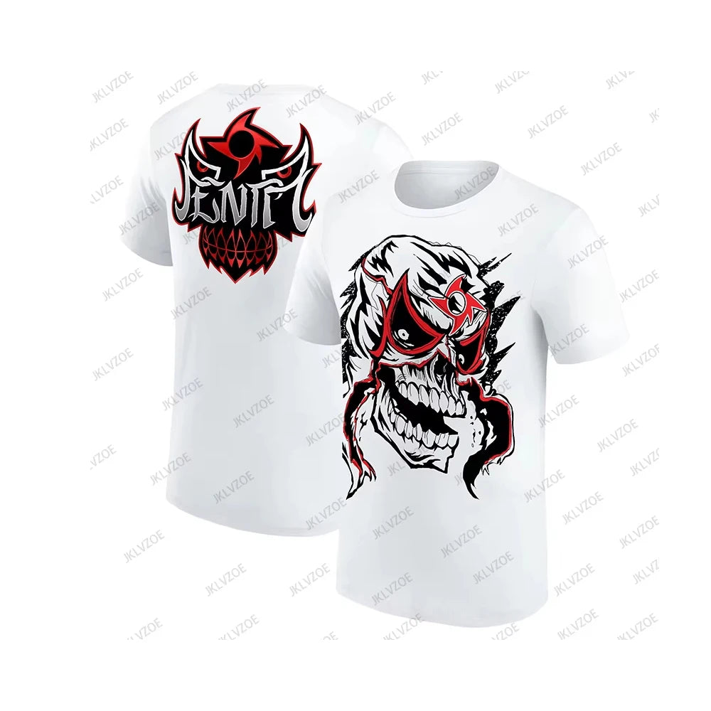 Black Penta SmackDown Street Tee — 2025 Summer Unisex Cartoon Fightwear for Metalheads, Brawlers & Ring Gods