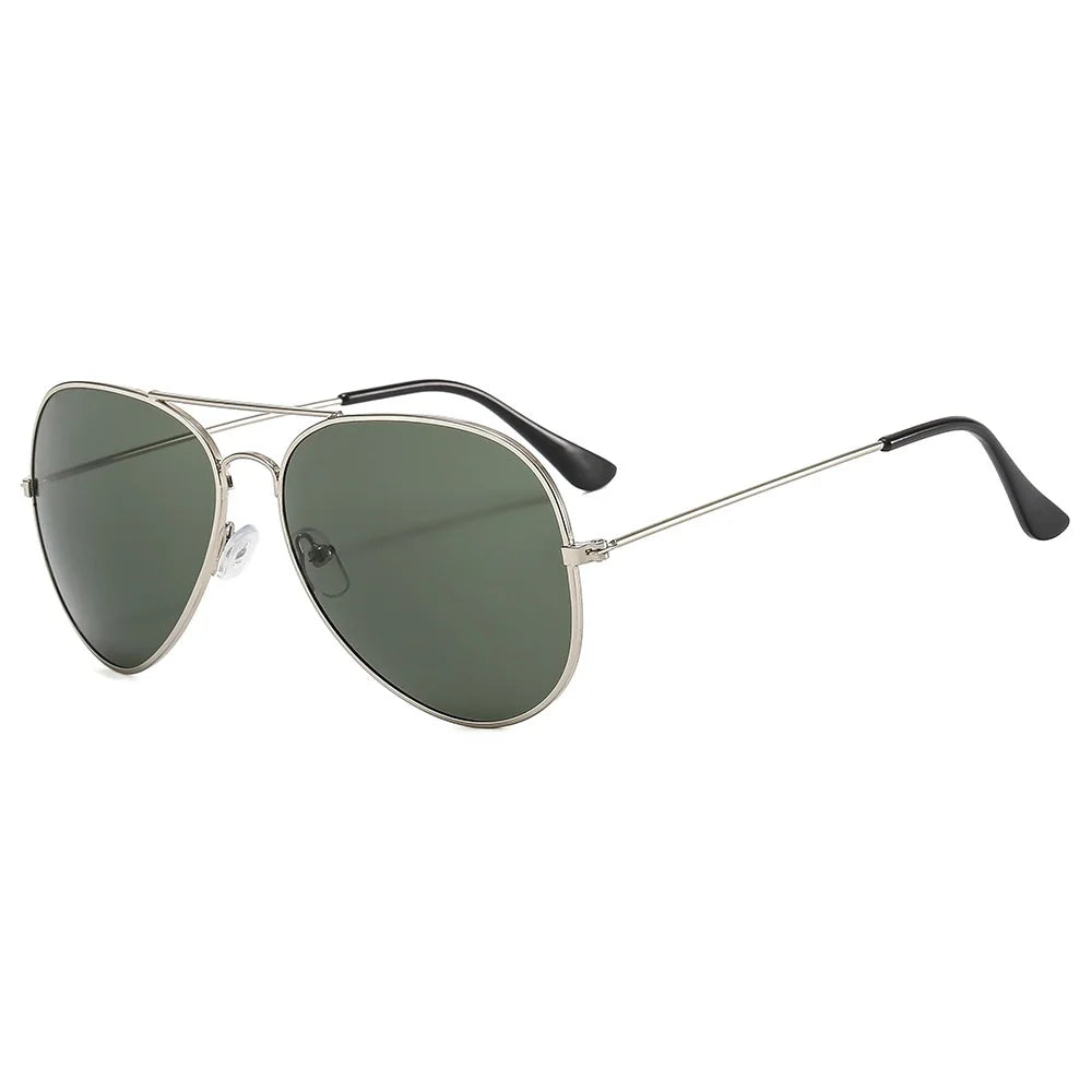 Men's Double Bridge Aviation Sunglasses UV400 2024 Mirror Shades Bidens Cop Sun Glasses Alloy Frame - Premium  from Lizard Vigilante - Just $21.49! Shop now at Lizard Vigilante