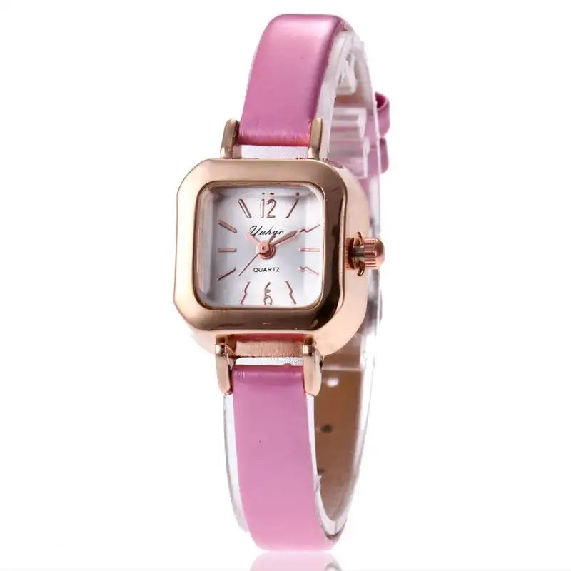 Women Watch Small Square Dial Thin Leather Strap Ladies Wristwatch Elegant Female Watches Casual Relogios Feminino Reloj