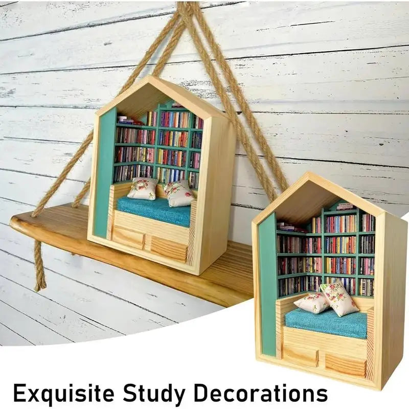 Anxiety Bookroom Shake Away Your Anxiety Bookshelf Toy Books Decor Set Unique Stress Reliever Bookroom Miniature Bookshelf - Premium  from Lizard Vigilante - Just $30.99! Shop now at Lizard Vigilante