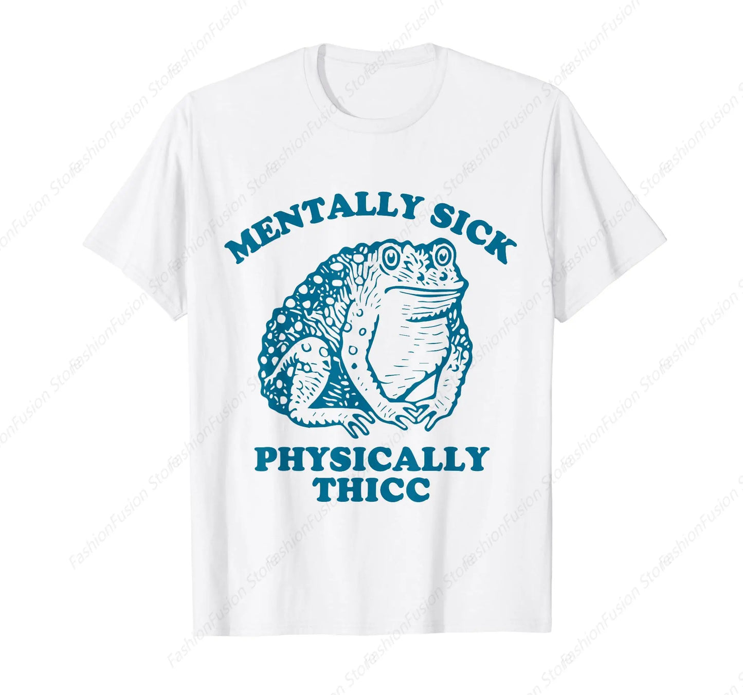 Mentally Sick Physically Thick T-Shirt Cotton Crew Neck Printed Tshirt Mens Clothing for Daily Outdoor Shirts Classic Tee Tops - Premium t-shirt from Lizard Vigilante - Just $23.88! Shop now at Lizard Vigilante