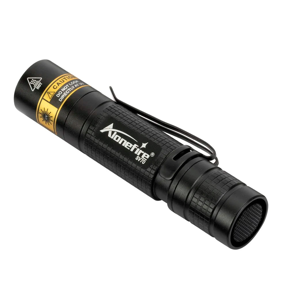 365nm/395nm Uv flashlight Invisible Blacklight Ultraviolet Torch PenLight Money Pet Stains Money Marker Checker Use AA battery