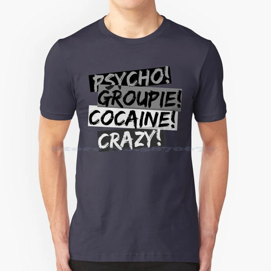 Psycho! Groupie! Cocaine! Crazy! T Shirt Hoodie 100% Cotton Tee System Of A Down Soad Toxicity Psycho Metal - Premium t-shirt from Lizard Vigilante - Just $18.99! Shop now at Lizard Vigilante