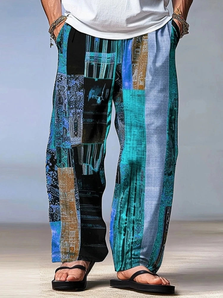 Stripe Geometry Street Riot Trousers