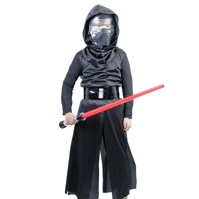 Deluxe  Kylo Ren Classic Cosplay Clothing Kids 4-10years Halloween Movie Costume 4PCS set - Premium  from Lizard Vigilante - Just $38.99! Shop now at Lizard Vigilante