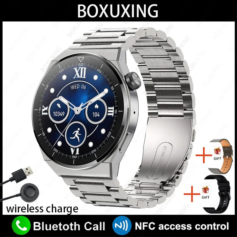 BOXUXING Huawei Xiaomi GT3 Pro Smart Watch – 1.36" AMOLED Display, Bluetooth Call, NFC, IP68 Waterproof - Premium smart watch from Lizard Vigilante - Just $64.99! Shop now at Lizard Vigilante