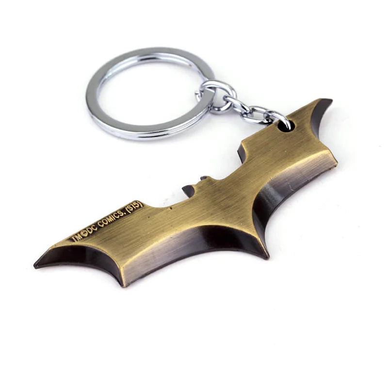DC Batman Metal Keychain | Gothic Hero Badge Pendant Keyring For Cars, Bags & Heavy-Metal Souls