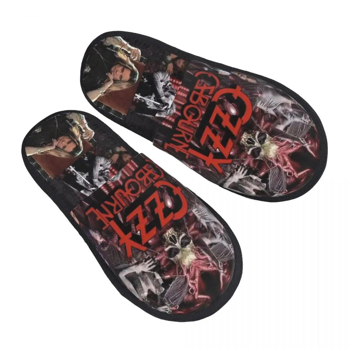 Channel Your Inner Rock Royalty with Ozzy Osbourne Slippers - Premium Shoes from Lizard Vigilante - Just $22.99! Shop now at Lizard Vigilante