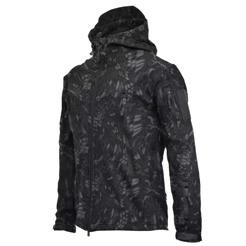 2024 New Outdoor Jackets Men Shark Skin Soft Shell Tactical Waterproof Windbreaker Jacket Mens Hooded Bomber Coats Hiking