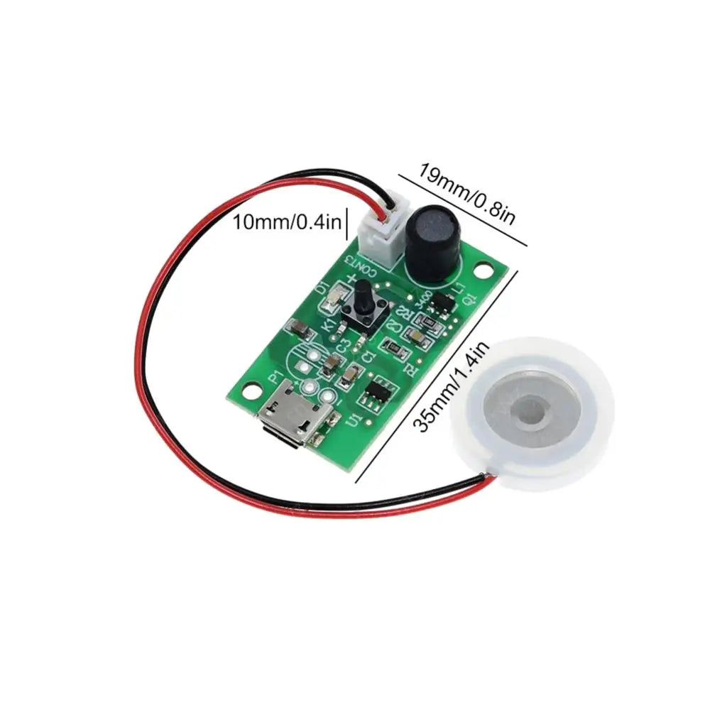 Humidifier Mist Maker and Driver Circuit Board DC 5V Fogger Atomization Film Atomizer Sheet Atomizing Ceramic Humidifier Module