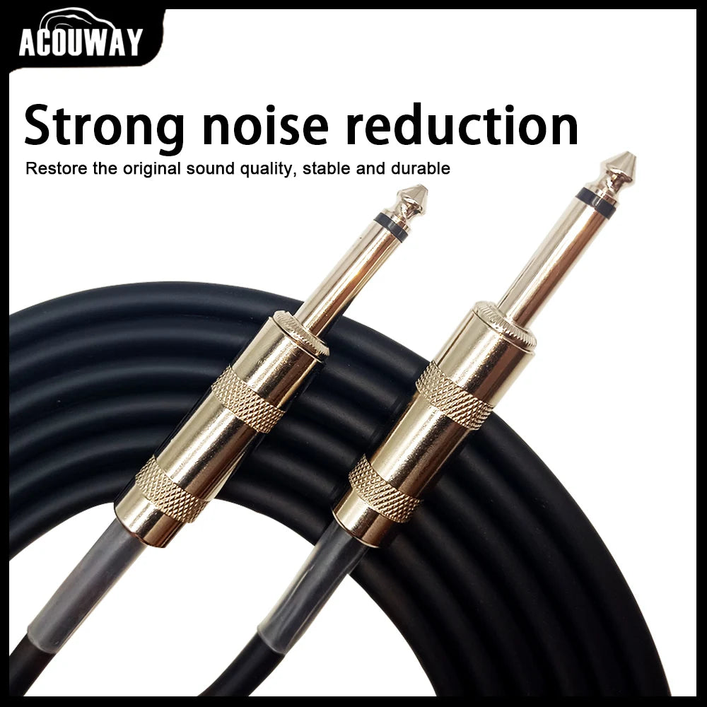 Guitar Cable Wire Cord Jack Line Bass Electric Box Audio Cable Noise Reduction Line Shielded Cable 3/6/10 Meters - Premium cable from Lizard Vigilante - Just $14.99! Shop now at Lizard Vigilante