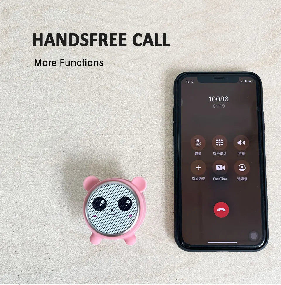 Wireless Bluetooth Animal Speaker Box HIFI Power Mini Speakers TWS Sound Speakers for Outdoor or Office home Panda Baby
