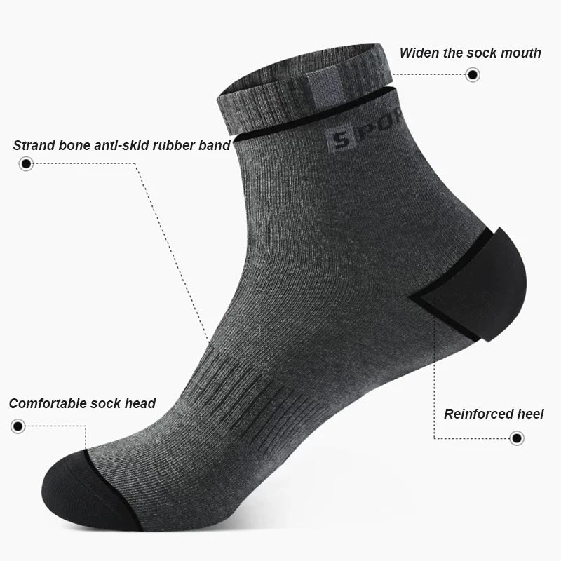 5-Pair Comfort Sock Set - Breathable, Odor-Resistant, and Stylish - Premium socks from Lizard Vigilante - Just $18.88! Shop now at Lizard Vigilante