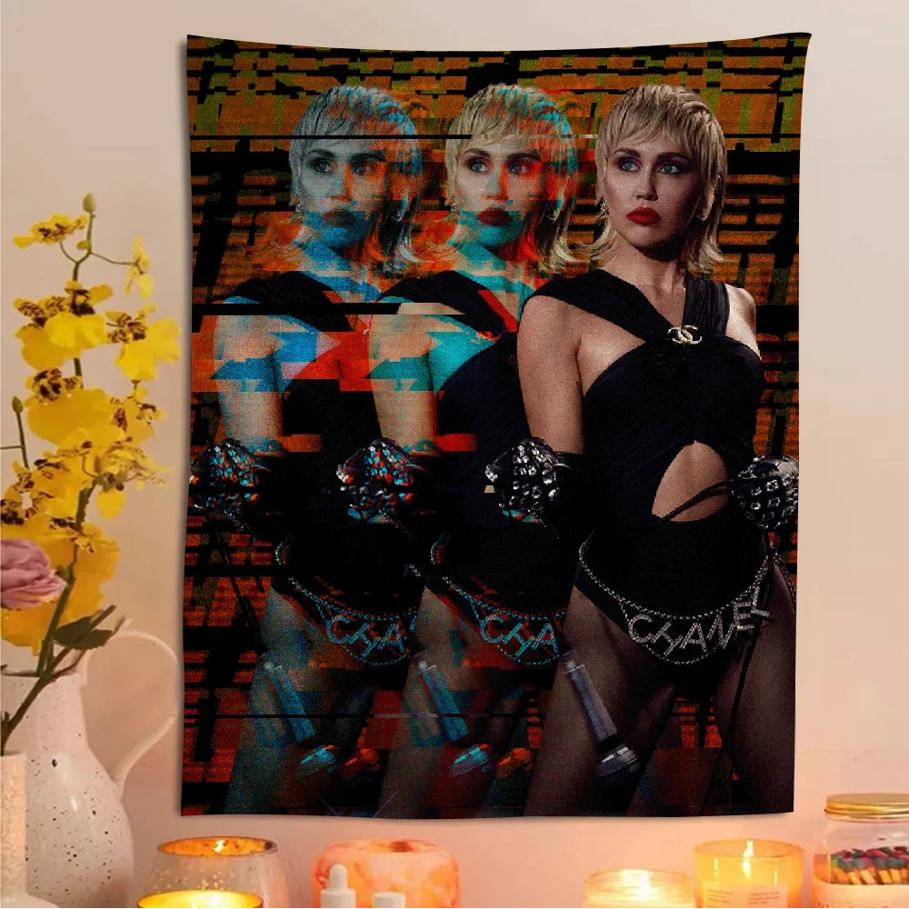 “Plastic Hearts & Power Chords” Miley Cyrus Album Wall Tapestry – Heavy Cotton Print for Rockcore Bedrooms, Hippie Hangouts & Hollywood Havoc - Premium poster from dsers - Just $34.99! Shop now at Lizard Vigilante