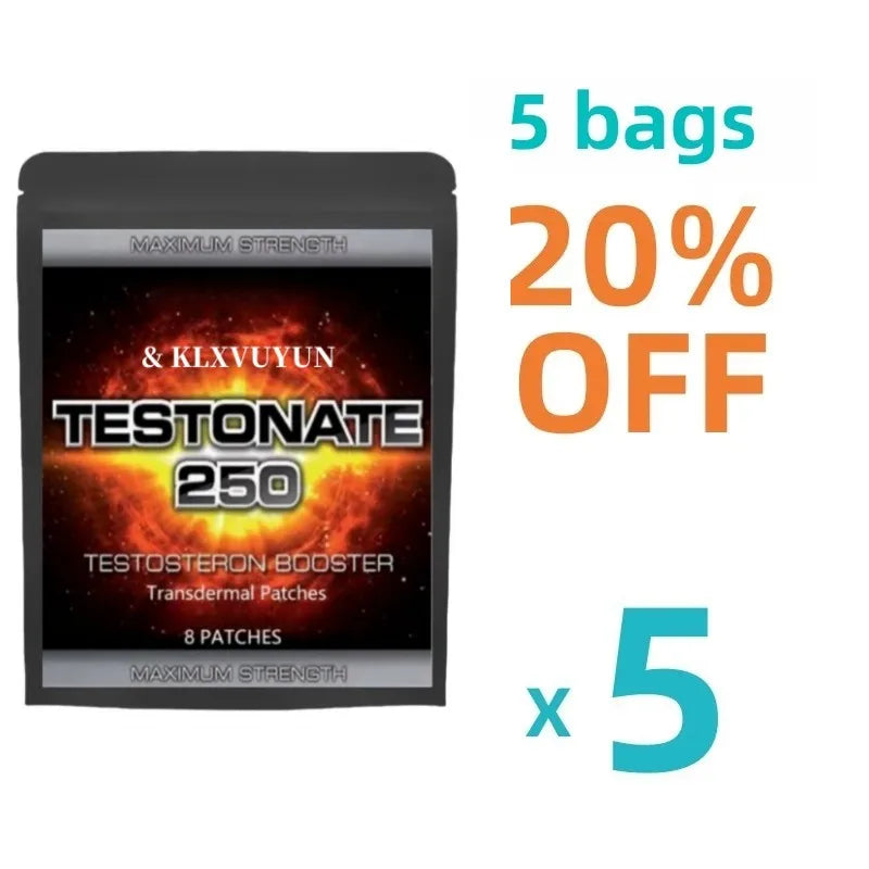 Muscle Building Extreme Testosterone Booster Transdermal Patches with Vitamin B6 – Anabolic Supplement for Men – 8 Patches (Made in USA) - Premium t boost from Lizard Vigilante - Just $18.99! Shop now at Lizard Vigilante