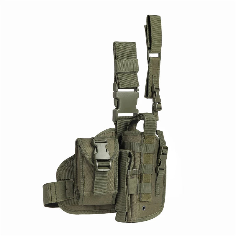 Tactical Leg Gun Holster Outdoor Multi-function Camouflage Bag Tied Leg Pistol Protective Cover Phone Pocket Hunting Gear - Premium  from Lizard Vigilante - Just $29.99! Shop now at Lizard Vigilante