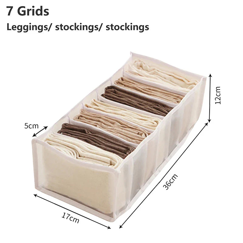 Fabric Underwear Bra Storage Box Underwear Sorting Box Panty Socks Compartment Storage Box Drawer Organizer Home Storage