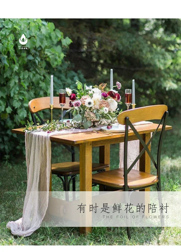 30CM Taper Candle 4 Pack - Home Interior Long Burning Dripless and Smokeless Candles Unscented - Valentines Candles for Home