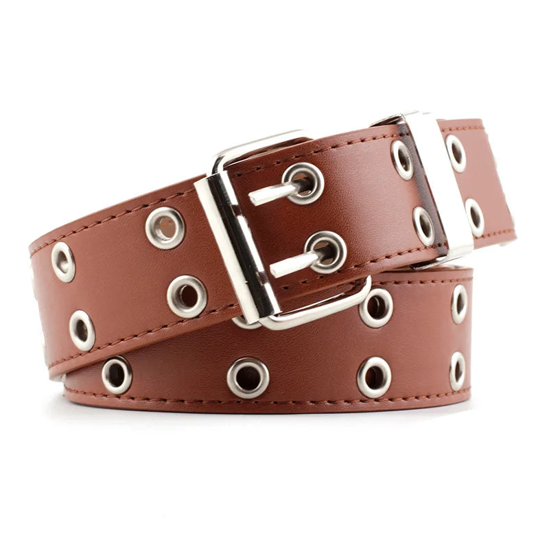 Women's Punk Chain Belt - Alloy Buckle, PU Leather - Premium belt from Lizard Vigilante - Just $18.99! Shop now at Lizard Vigilante