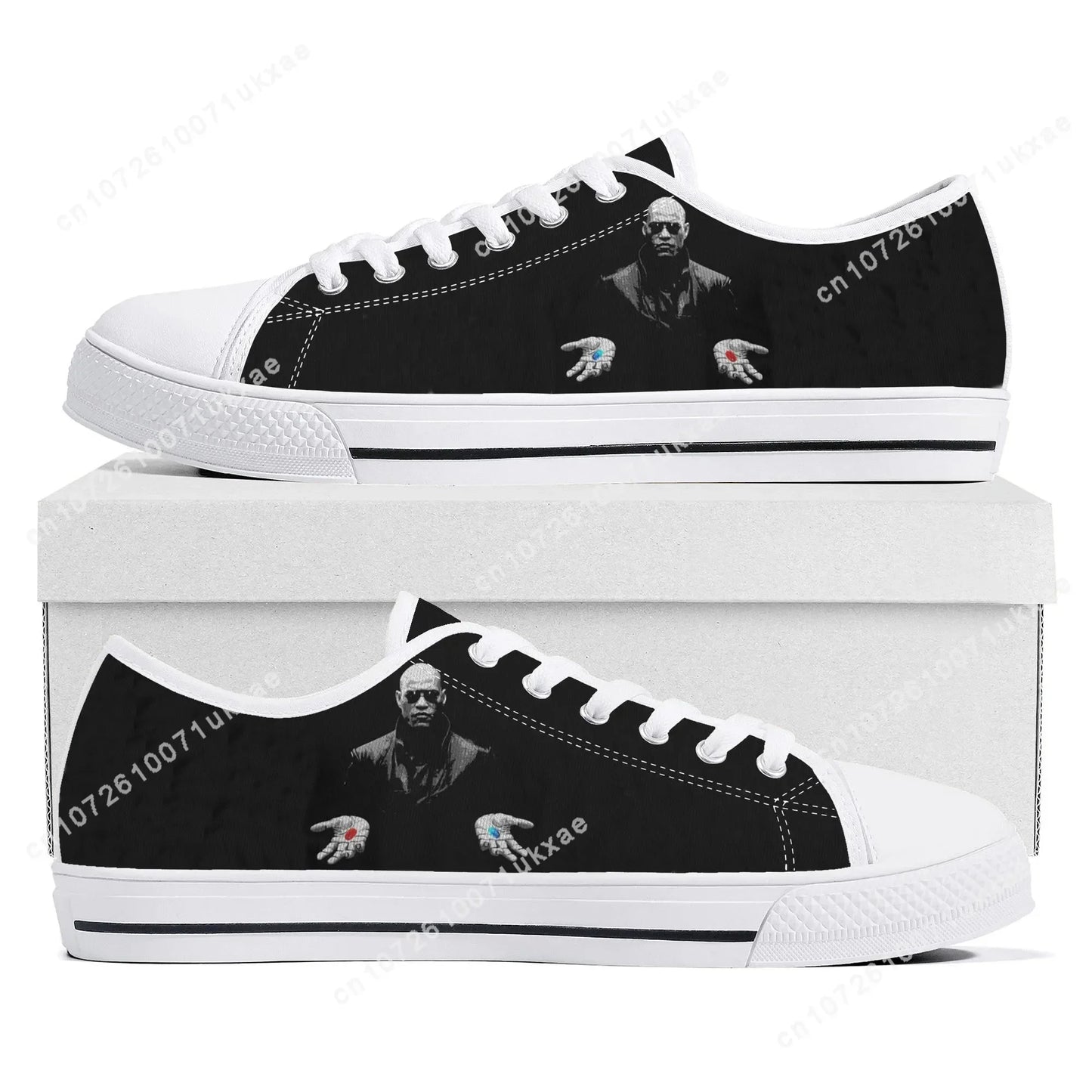 The Matrix Sneakers Movie Low Top Shoes Mens Womens Teenager Canvas High Quality Sneaker Casual ennis shoes - Premium sneakers from Lizard Vigilante - Just $39.99! Shop now at Lizard Vigilante