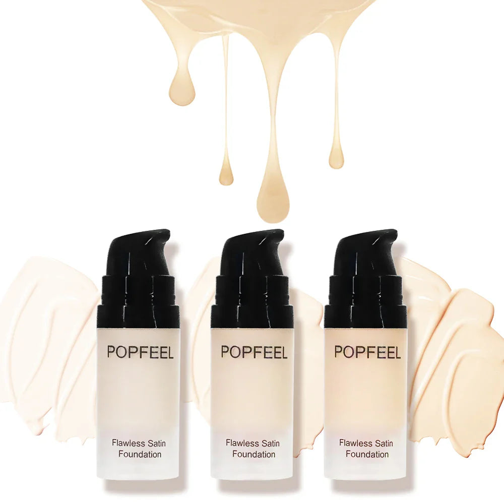 POPFEEL Long-lasting Soft focus Foundation - Clear Finish, Buildable Coverage, and Natural Bare Skin Effect | Flawless Makeup
