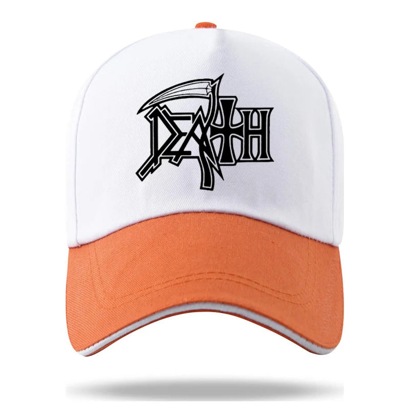 DEATH Cap METAL Hat Baseball Cap Casquette Hats Fitted Casual Dad Hats for Men Women Unisex - Premium Baseball cap from Lizard Vigilante - Just $22.99! Shop now at Lizard Vigilante