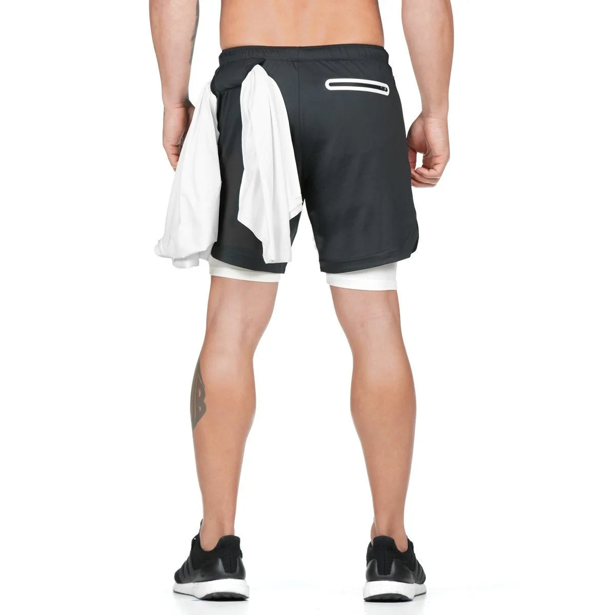 Camo Running Shorts - Men's 2-in-1 Quick Dry Gym Sports Shorts - Premium shorts from Lizard Vigilante - Just $23.88! Shop now at Lizard Vigilante