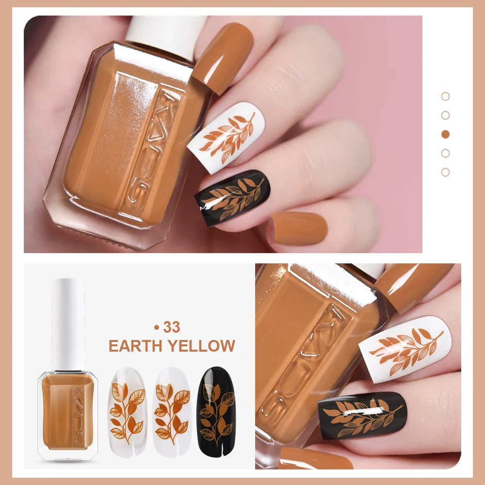 11ml Nail Stamping Polish Gold Silver Colorful Varnishes Lacquers Printing Image Stamp Plate Manicure DIY Salon Stamper Tool