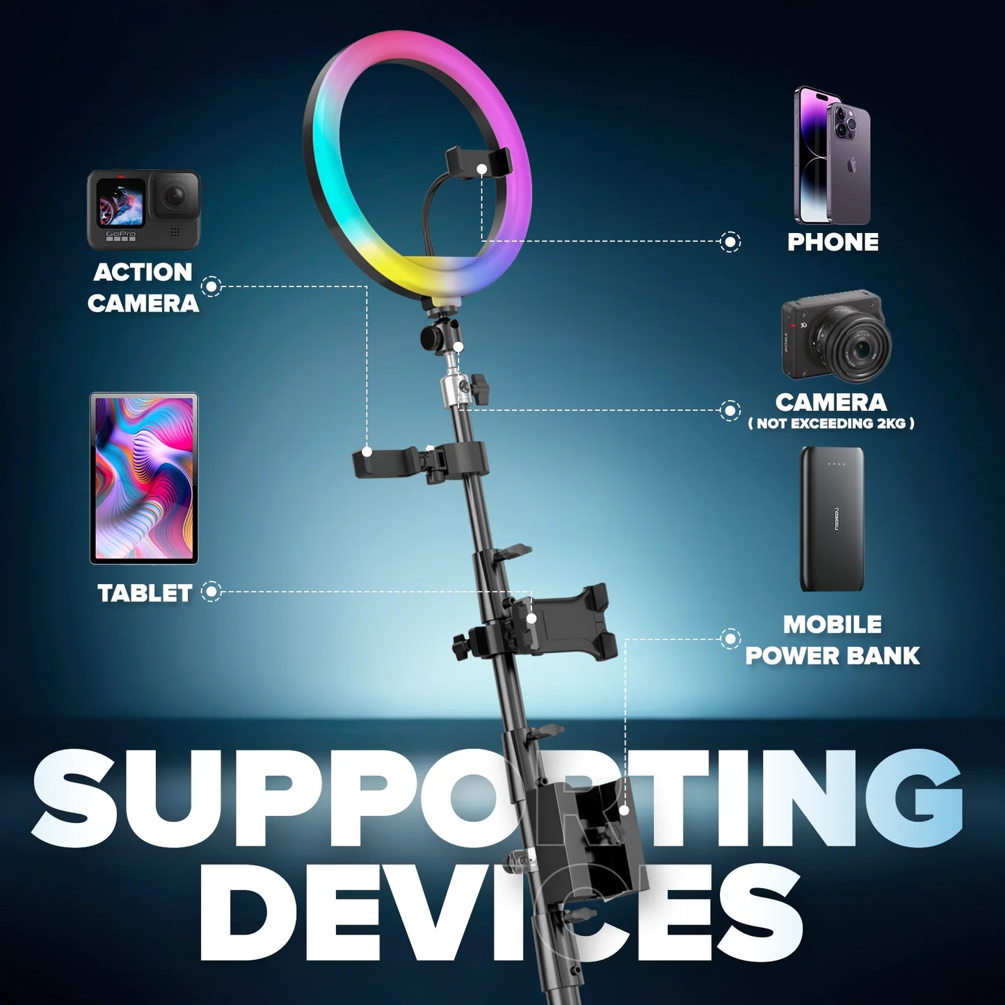 Lizard Vigilante: 360° Chaos Cam Rig – RGB Jet-Spin Ring Light Booth (Party Destruction Machine V1) - Premium photobooth from dsers - Just $2438.99! Shop now at Lizard Vigilante