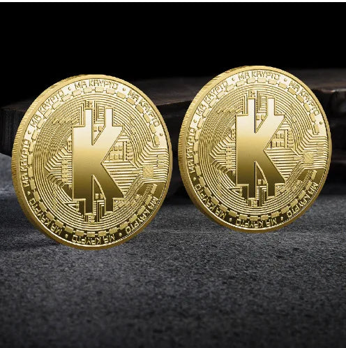 Bitcoin Crypto Coin Collection Gold Silver Commemorative Metal Souvenir Coins