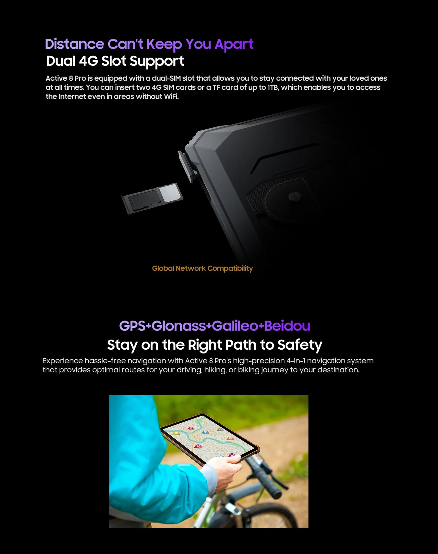 Blackview Active 8 Pro 16GB 256GB Tablet PC 22000mAh Battery Android 13 10.36" inch 2.4K Display 16MP+ 48MP Camera Rugged Tablet