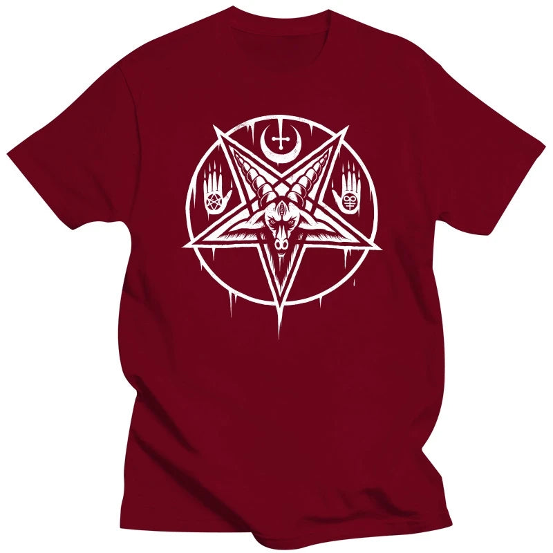 BAPHOMET Pentagram T-Shirts Swedish Music Group Metal Nation Tee - Premium t-shirt from Lizard Vigilante - Just $23.99! Shop now at Lizard Vigilante