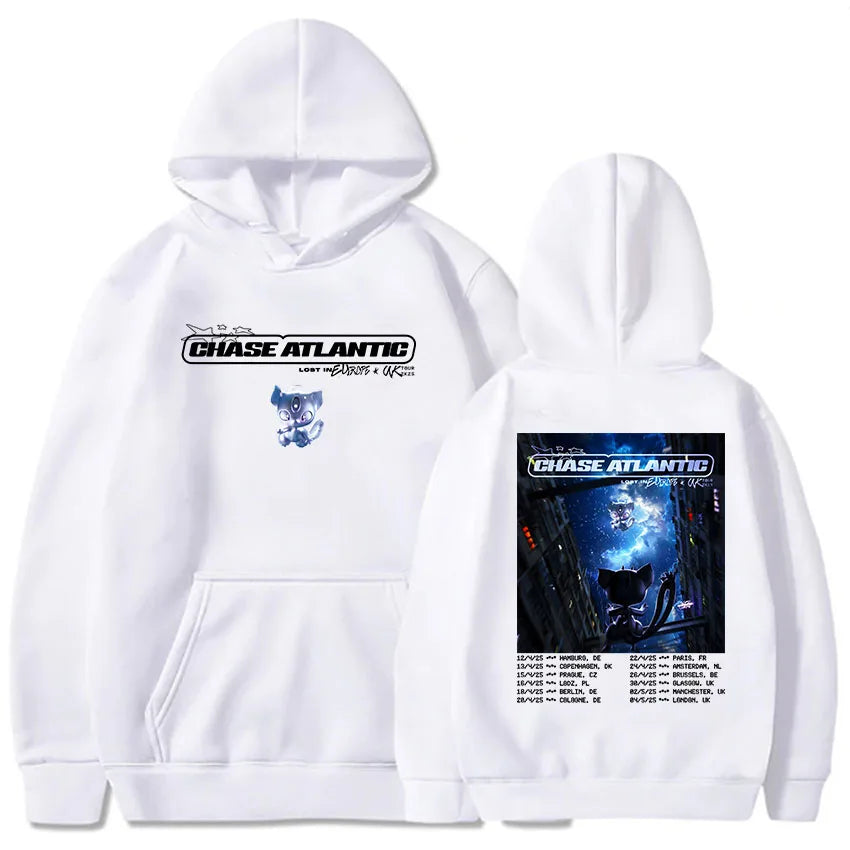 Lost in Europe & UK Tour 2025 – Chase Atlantic Graphic Hoodie | Fleece Pullover Sweatshirt for Men | Casual Rock Band Streetwear, Winter Long Sleeve Hoodies - Premium hoodie from Lizard Vigilante - Just $48.88! Shop now at Lizard Vigilante