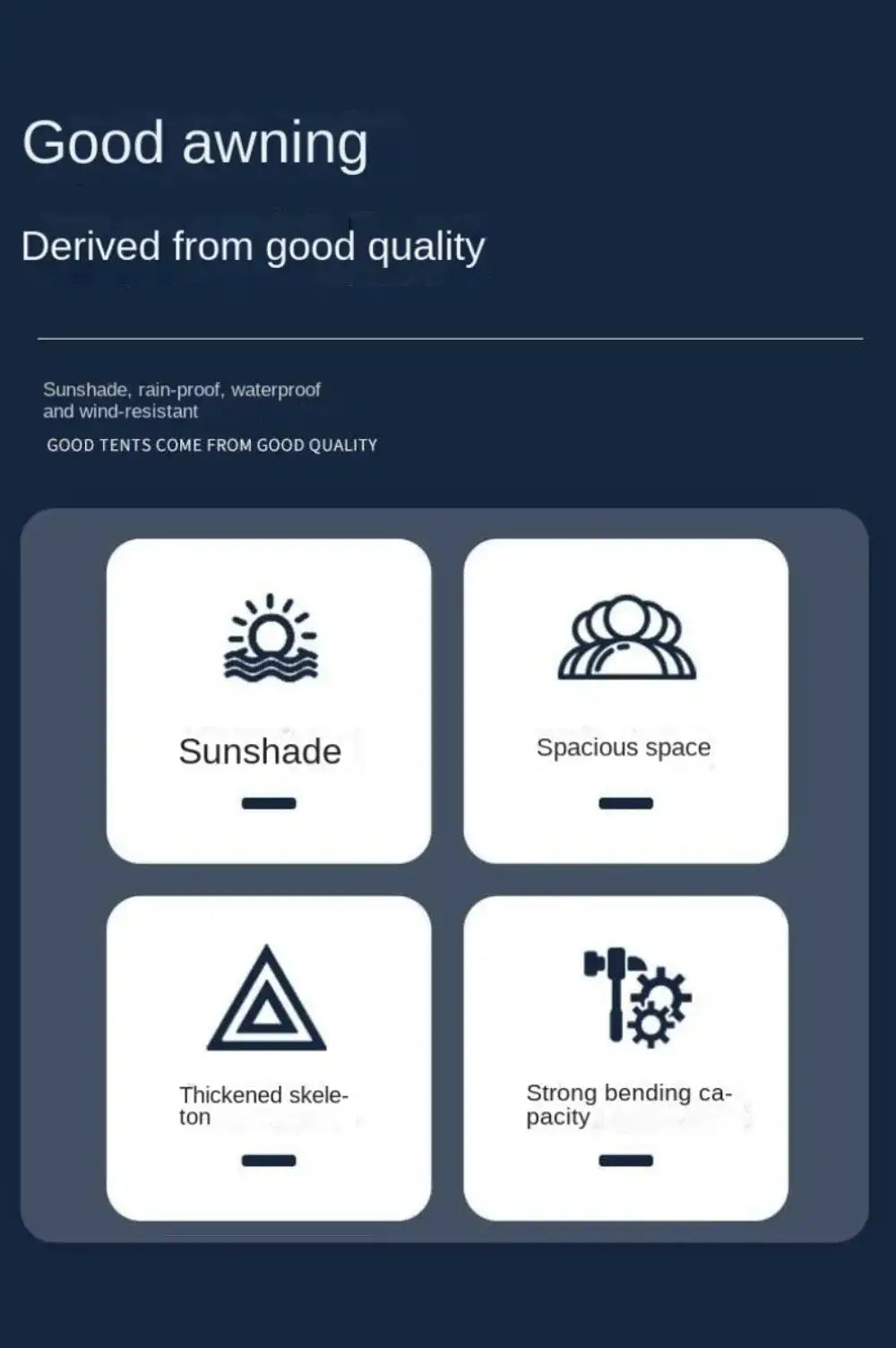 Awnings Rain and Snow Resistant UV Resistant Folding and Telescopic Canopy Tent Outdoor Garden Balcony Roof Courtyard Sunshade