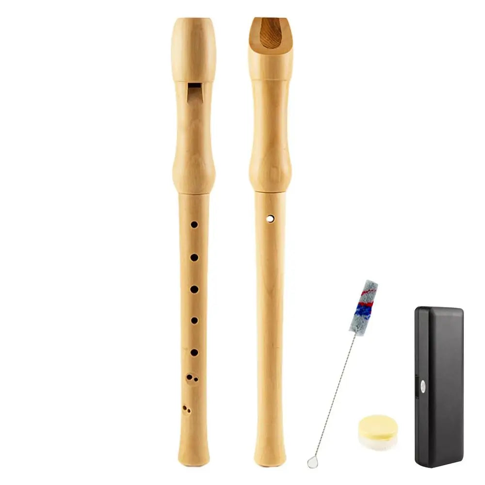 Children's Wooden Recorder Instrument - 8 Hole Fingering Flute in C Key - Premium recorder from Lizard Vigilante - Just $22.88! Shop now at Lizard Vigilante