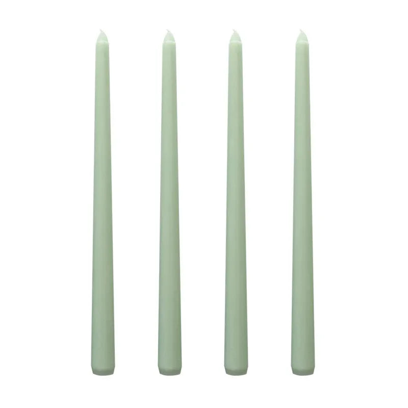 30CM Taper Candle 4 Pack - Home Interior Long Burning Dripless and Smokeless Candles Unscented - Valentines Candles for Home