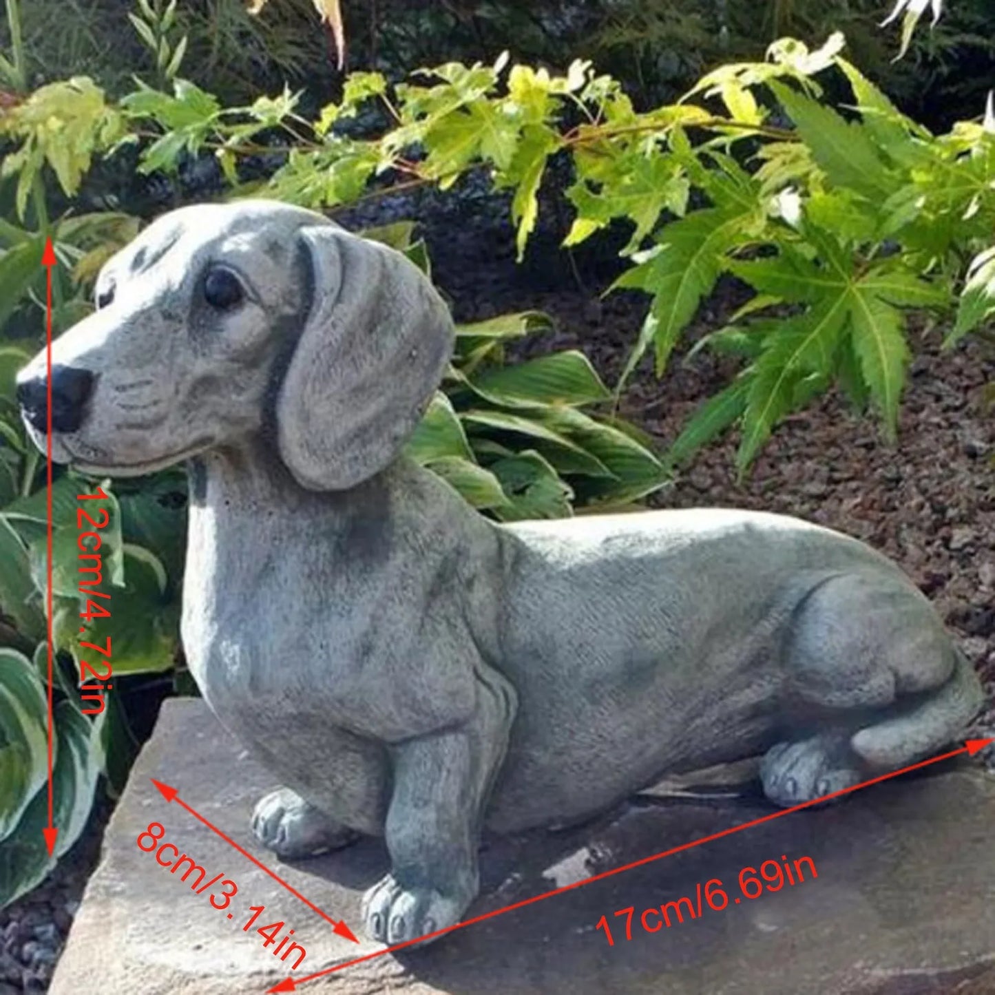 1pc Puppy Sculpture Garden Decoration Resin Puppy Decoration Garden Decoration Commemorative Dog Statue Puppy Lying Decoration